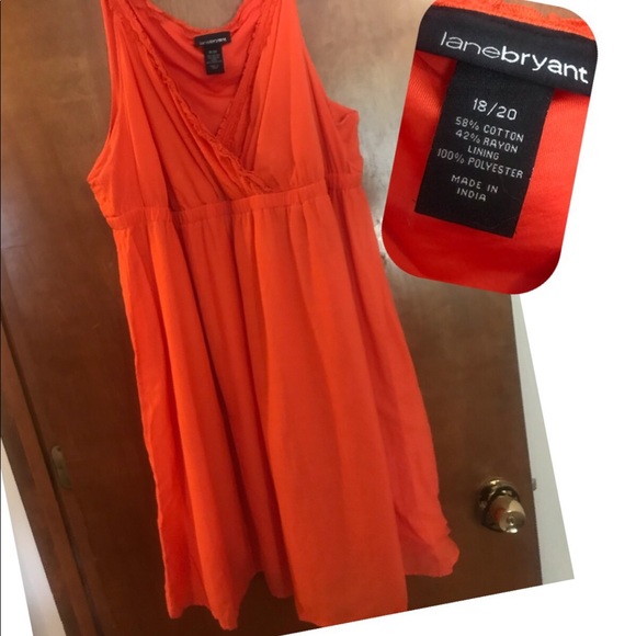 orange summer dresses plus size